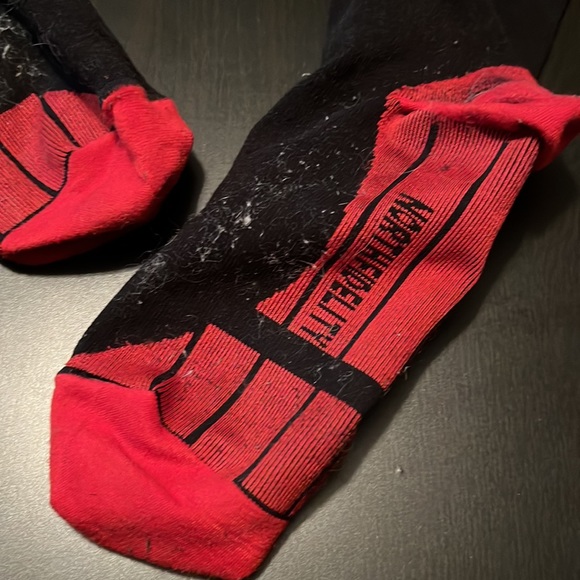 Black North Fidelity Knee Length Compression Socks with Red Detail 20-30mmHg - Picture 2 of 3